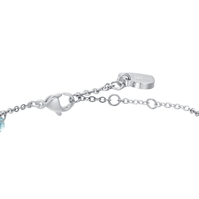 BRACELET FEMME EN ACIER AVEC CRISTAUX MULTICOLORES