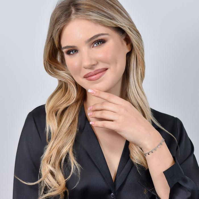 BRACCIALE DONNA IN ACCIAIO CON TRIANGOLI