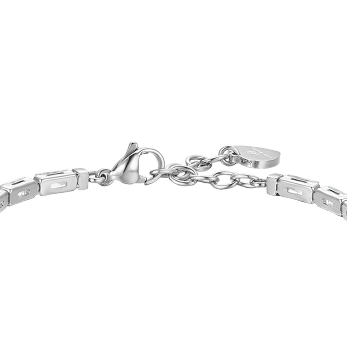 WOMEN'S TENNIS BRACELET WHITE BAGUETTE ZIRCONIA