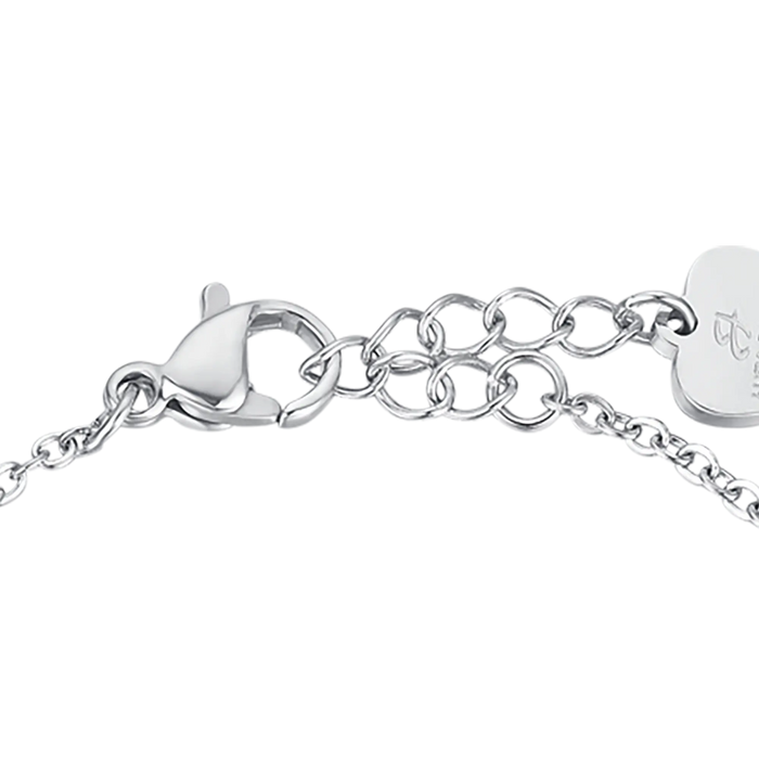 GIRL'S STEEL BRACELET WITH HEART PADLOCK