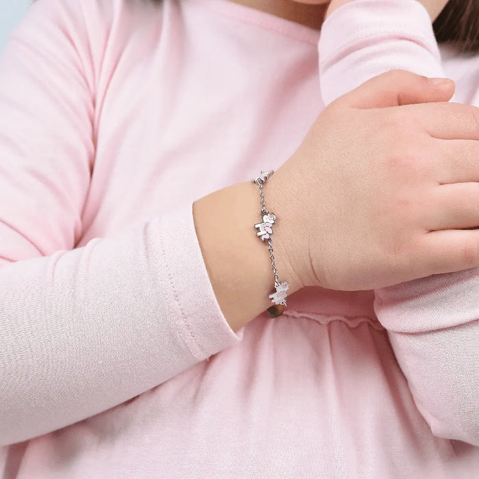 BRACELET FILLE EN ACIER AVEC LICORNES