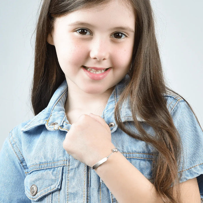BRACCIALE BAMBINA IN ACCIAIO CON UNICORNO