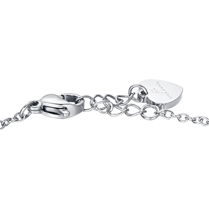 BRACCIALE BAMBINA PERSONALIZZABILE IN ACCIAIO CON COCCINELLA