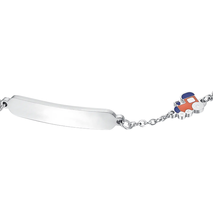 CHILDREN'S STEEL BRACELET WITH TRAIN