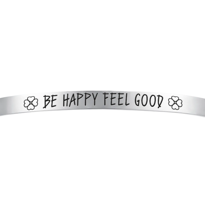 BRACCIALE DONNA IN ACCIAIO BE HAPPY FEEL GOOD