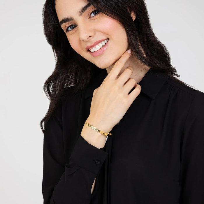 BEST FRIENDS GOLD PLATED STEEL WOMEN'S BRACELET