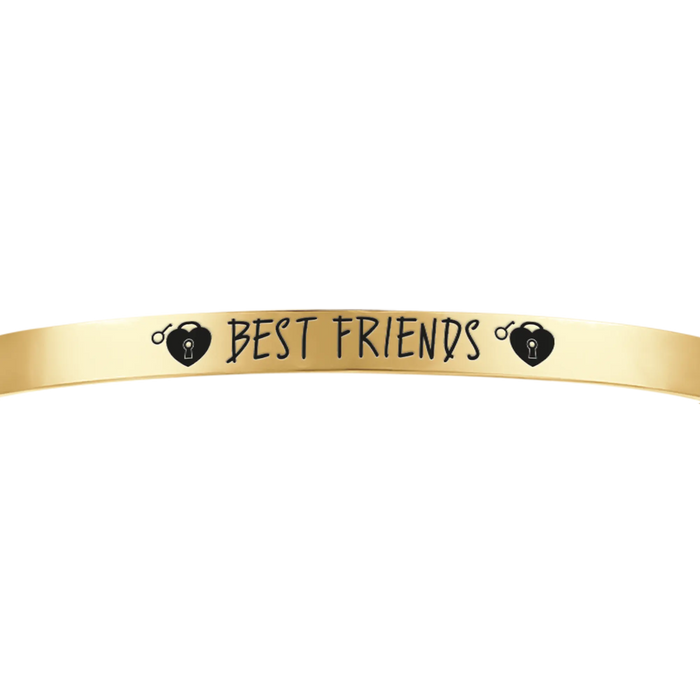 BEST FRIENDS GOLD PLATED STEEL WOMEN'S BRACELET