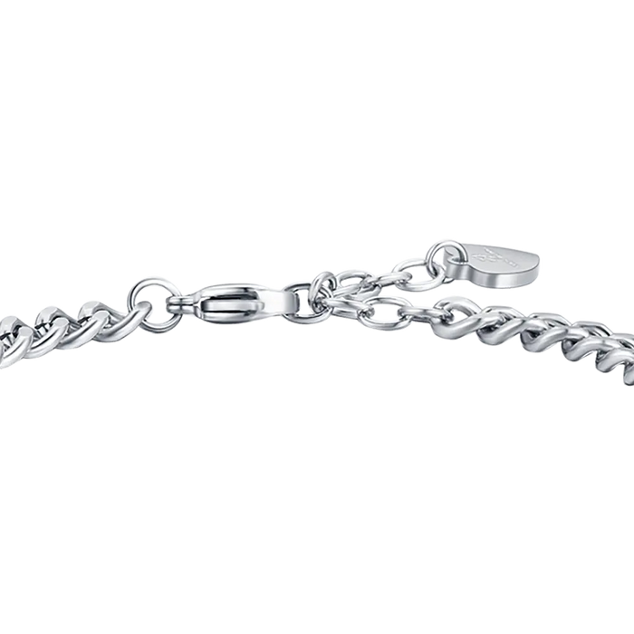 WOMEN'S DREAM STEEL BRACELET WITH WHITE CRYSTALS