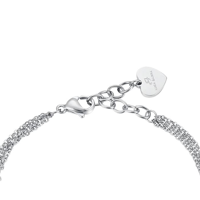 WOMEN'S STEEL BRACELET I LOVE MOM PINK BALLS