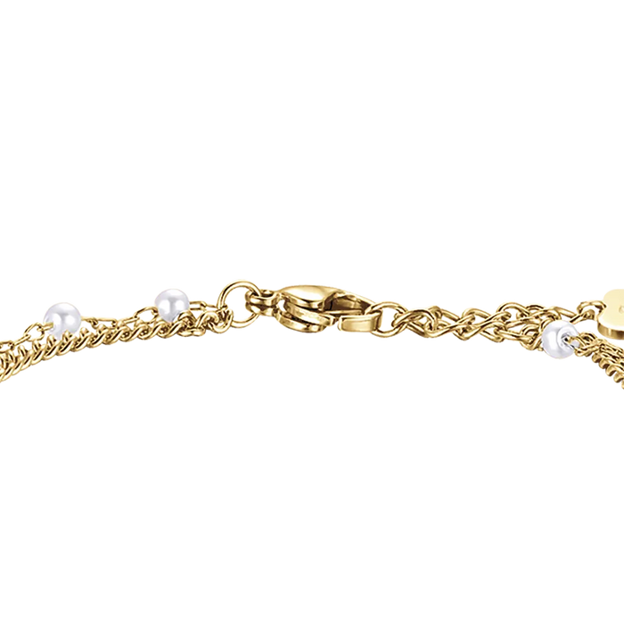 BRACCIALE DONNA IN ACCIAIO IP GOLD CON FARFALLA