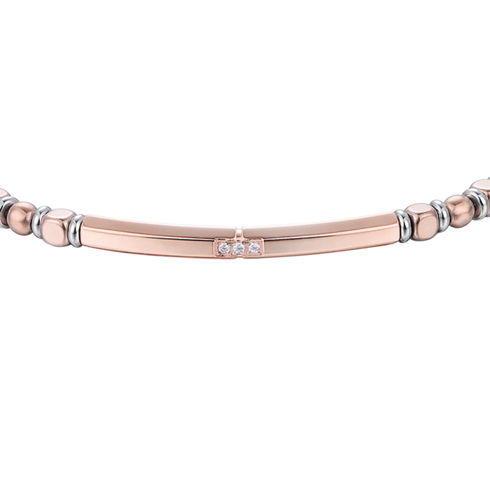 MEN'S BRACELET IN STEEL WITH HEMATITE STEEL