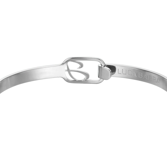 BRACCIALE UOMO IN ACCIAIO CON SMALTO NERO "TI VOGLIO BENE PAPA' "