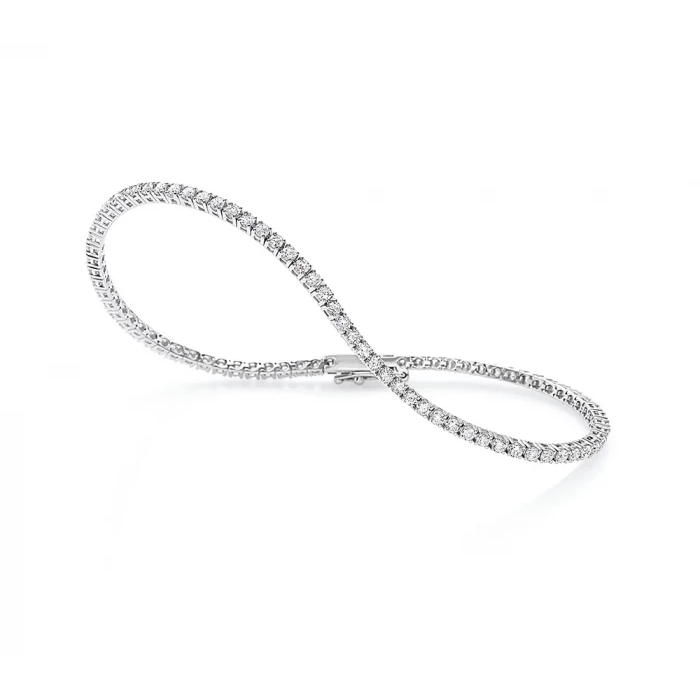 Supernova white diamond tennis bracelet 2.20 ct