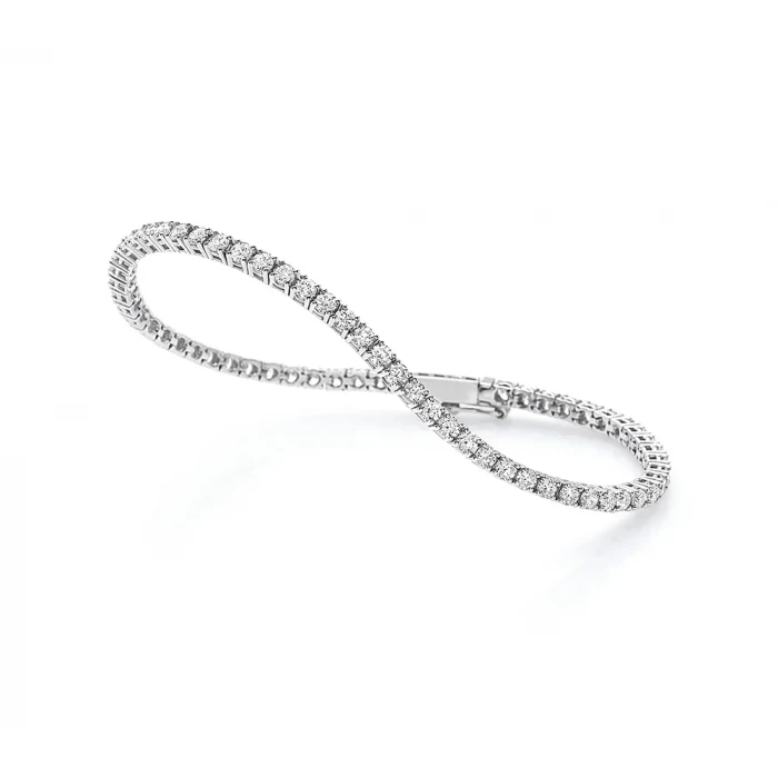Supernova white diamond tennis bracelet 2.50 ct