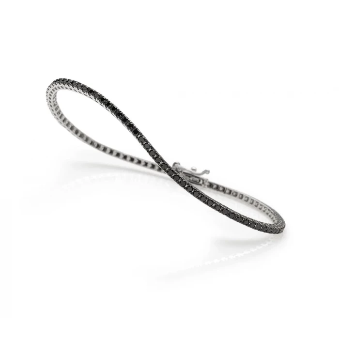 Burnished white gold tennis bracelet TuttiFrutti