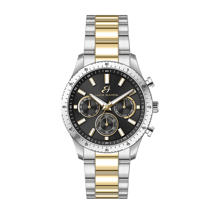 OROLOGIO UOMO IN ACCIAIO GHIERA NERA