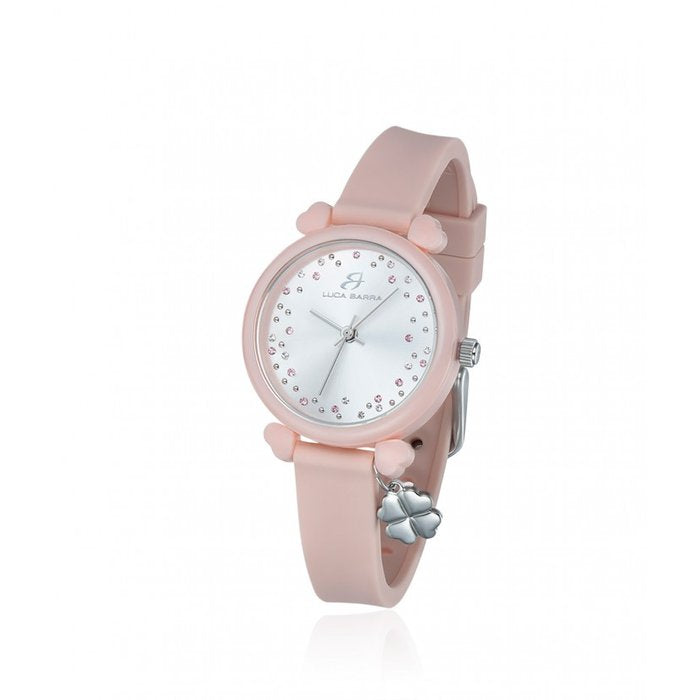 Antique pink silicone watch