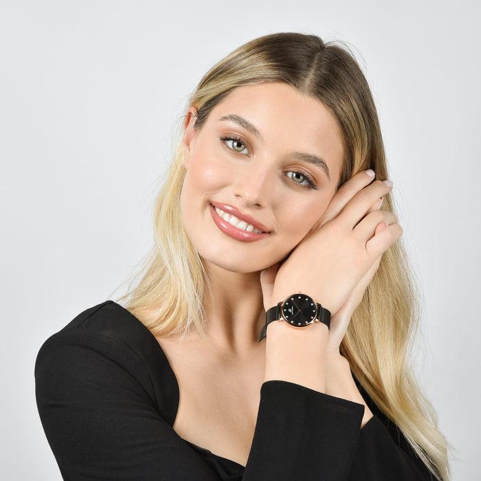 OROLOGIO DONNA IN ACCIAIO ROSA CON CASSA IN ACCIAIO ROSA