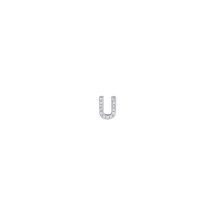 CHARM EN ACIER AVEC CRISTAUX BLANCS