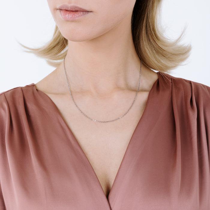 COLLIER FEMME EN ACIER POUR CHARMES