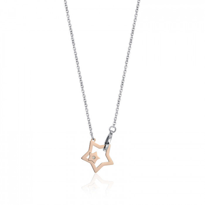 Collier avec pendentif étoile rose
