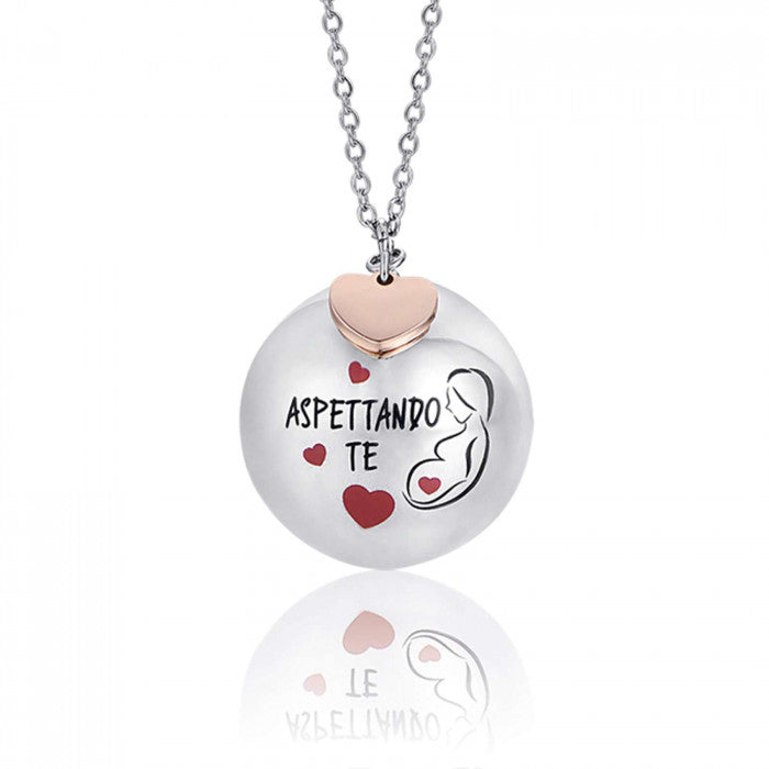 COLLANA CHIAMA ANGELI IN ACCIAIO 