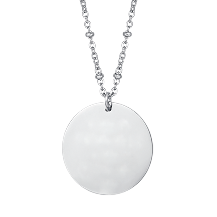 COLLANA DONNA PERSONALIZZATA IN ACCIAIO CON PIASTRA