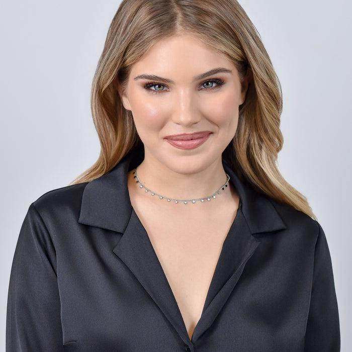 COLLANA DONNA IN ACCIAIO CON CERCHI