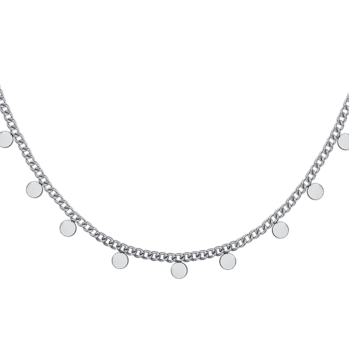 COLLANA DONNA IN ACCIAIO CON CERCHI