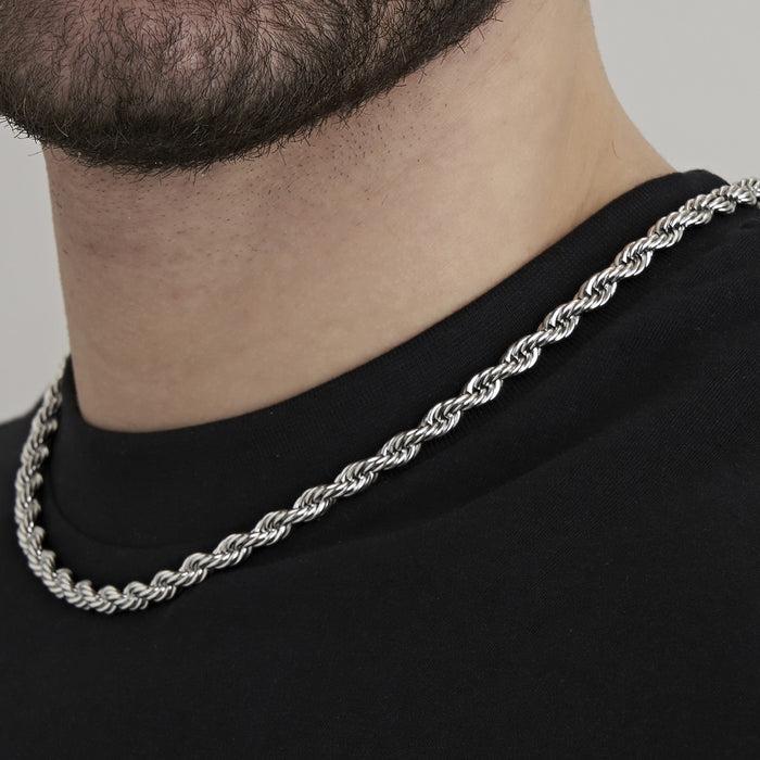 UNISEX STEEL NECKLACE 6 MM