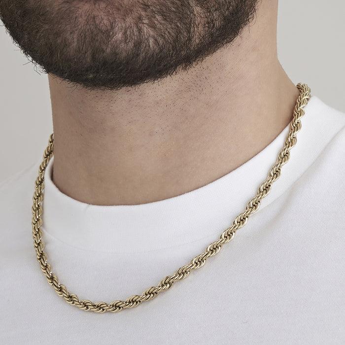 UNISEX STEEL NECKLACE 6 MM