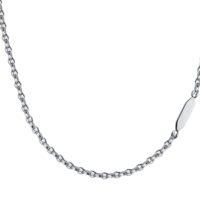 COLLANA UOMO IN ACCIAIO CON ELEMENTO