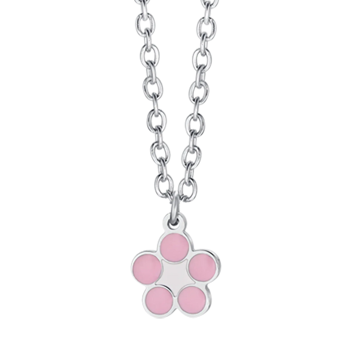 CHILDREN'S STEEL NECKLACE WITH FLOWER
