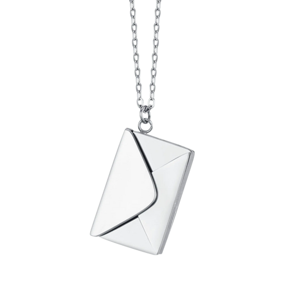 COLLANA DONNA IN ACCIAIO CON BUSTA LETTERA
