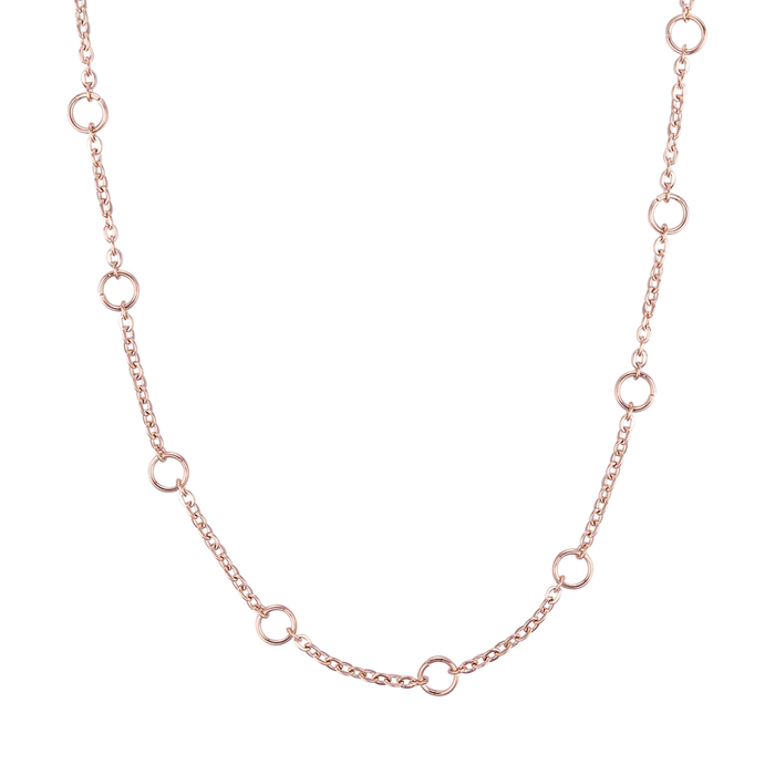 WOMEN'S NECKLACE IN IP ROSE STEEL