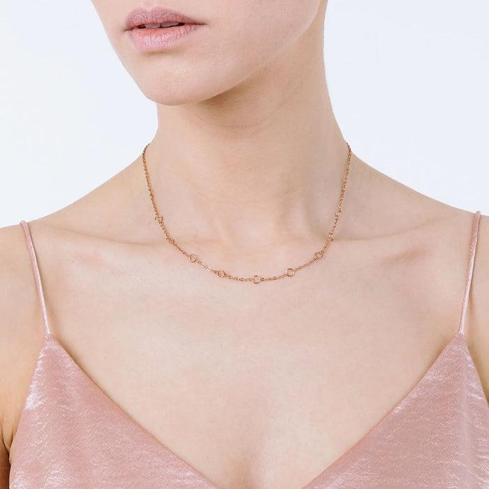 WOMEN'S NECKLACE IN IP ROSE STEEL