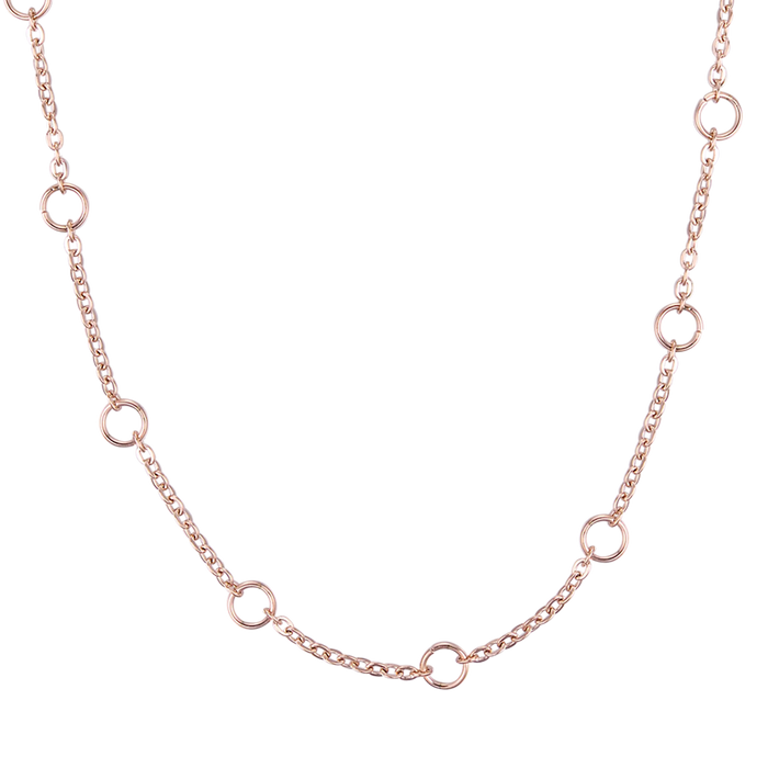 WOMEN'S NECKLACE IN IP ROSE STEEL