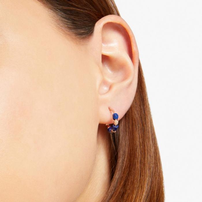 Mini grain hoop earrings