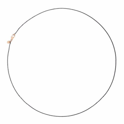 CATENINA IN ARGENTO E PVD NERO