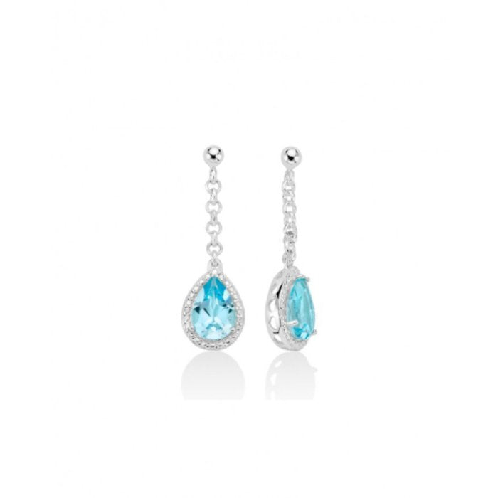 Blue Topaz Earrings