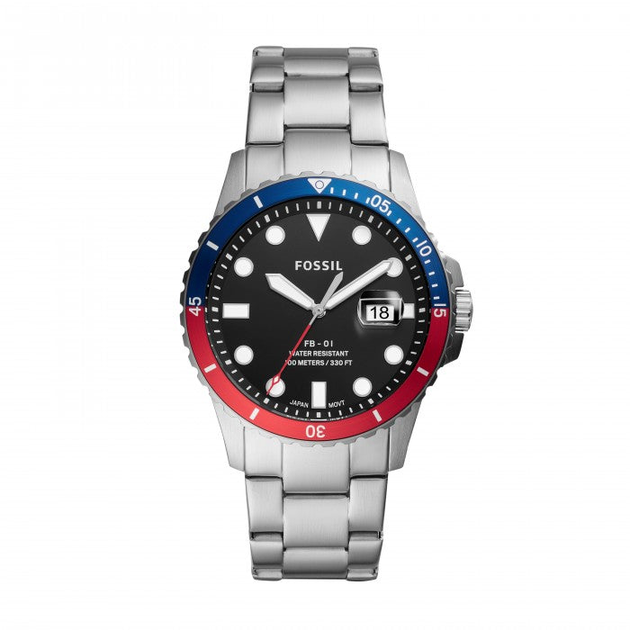 Montre à trois aiguilles avec date