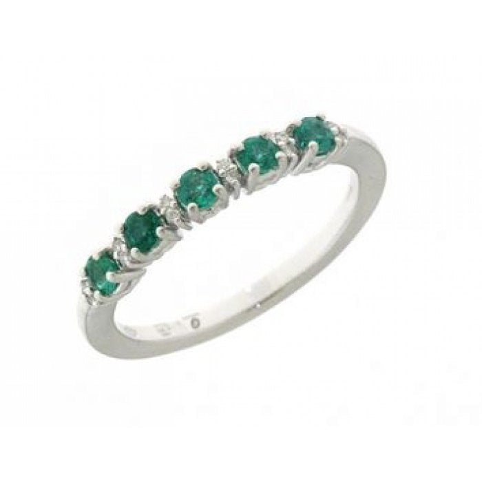 EMERALD AND BR RING