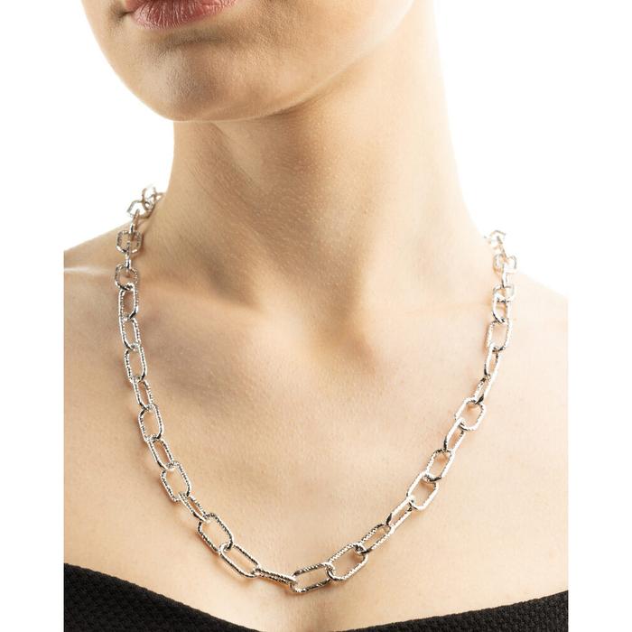 Collana Diamantata Rodio