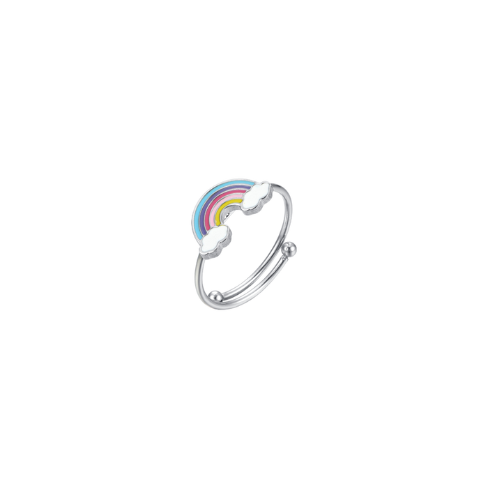 RAINBOW STEEL RING FOR GIRLS