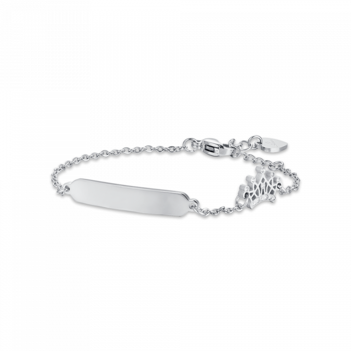 BRACELET WITH PLATE AND CROWN