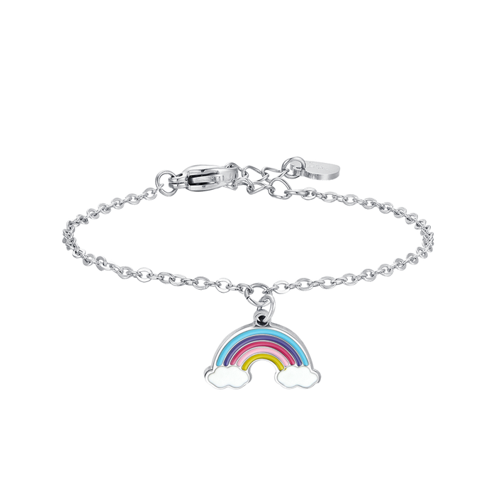 GIRL'S STEEL BRACELET WITH RAINBOW
