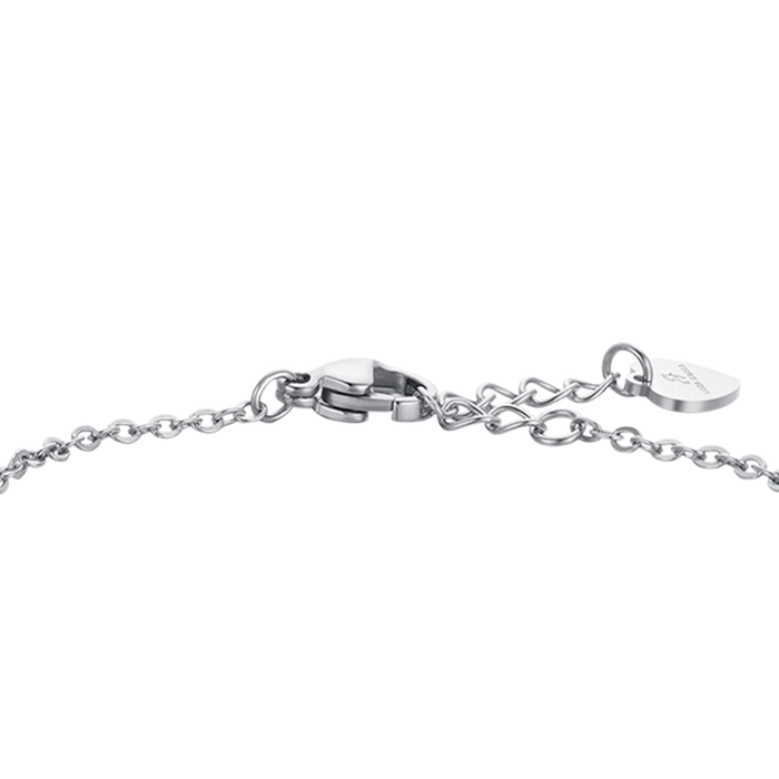 GIRL'S STEEL BRACELET WITH RAINBOW AND PLATE