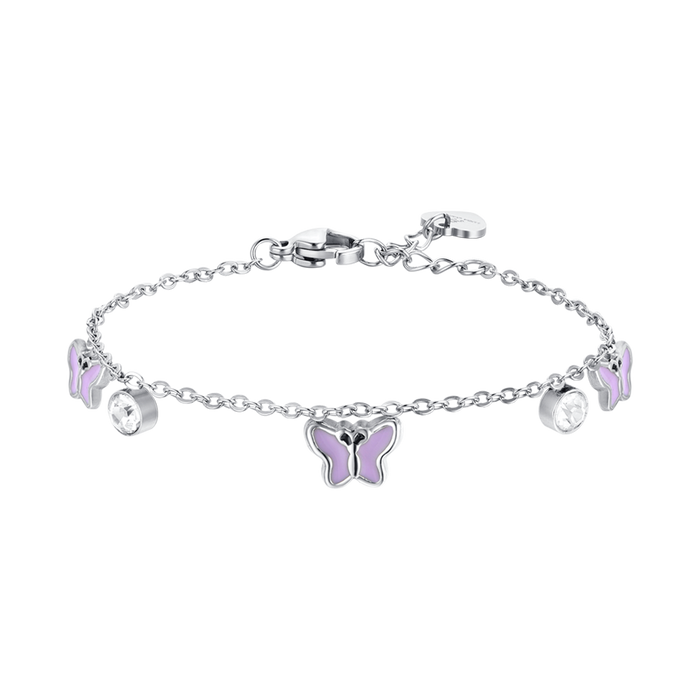 PURPLE ENAMEL STEEL BRACELET FOR GIRLS