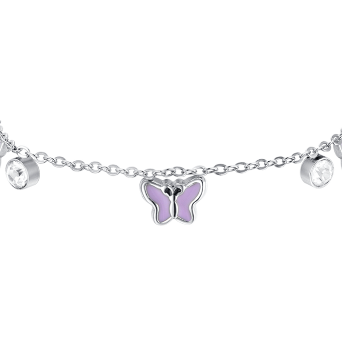 PURPLE ENAMEL STEEL BRACELET FOR GIRLS