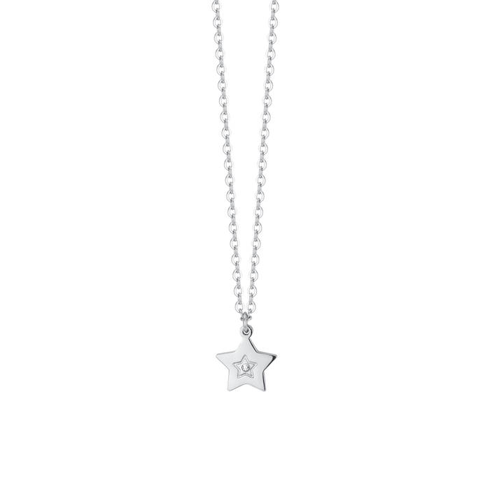 GIRL'S STEEL NECKLACE WITH STAR